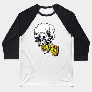 skeleton eating pizza Baseball T-Shirt